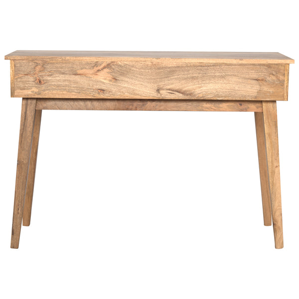 NORDIC SOLID WOOD DESK WITH 2 DRAWERS