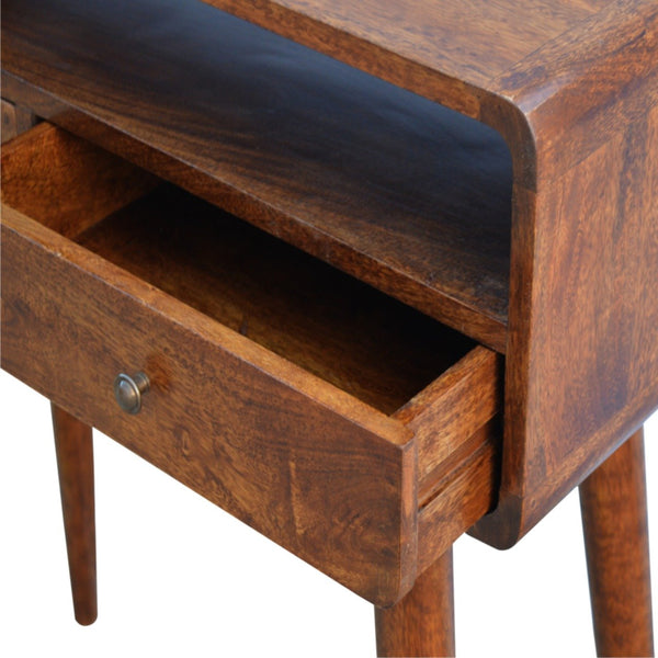 OPEN SLOT CHESTNUT CONSOLE TABLE