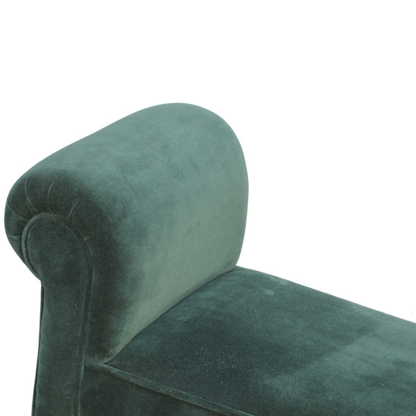 EMERALD VELVET BENCH