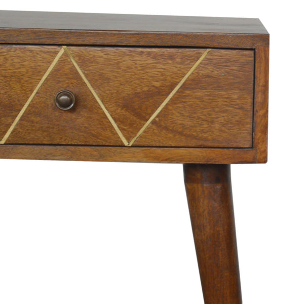 GEOMETRIC GOLD INLAY BEDSIDE