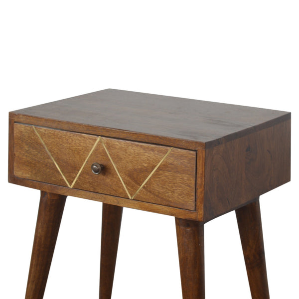 GEOMETRIC GOLD INLAY BEDSIDE