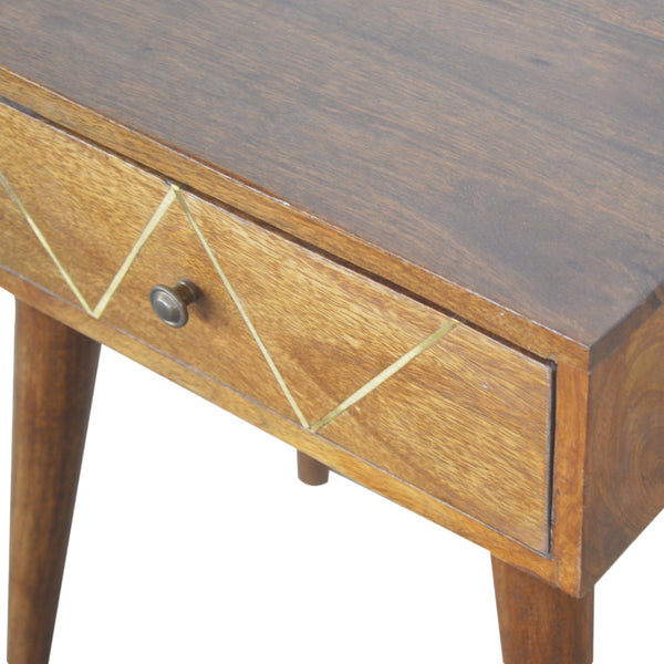 GEOMETRIC GOLD INLAY BEDSIDE