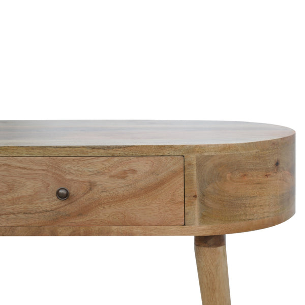 SOLID WOOD LIGHT OAK FINISH CONSOLE