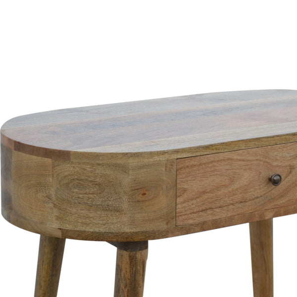 SOLID WOOD LIGHT OAK FINISH CONSOLE