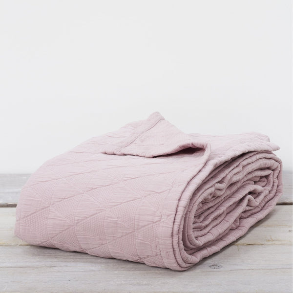 STOCKHOLM BLUSH BEDSPREAD