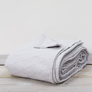 STOCKHOLM SILVER GREY BEDSPREAD